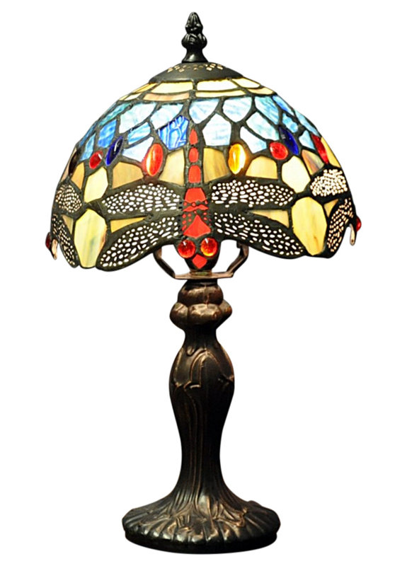Hazelden Metal Table Lamp, Blue/Yellow