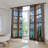2Pcs Scenic Mountain Lake Print Curtains, Rod Pocket Design, Digital Printed Polyester Panels, Alpine Landscape, Window Treatment for Living Room Bedroom Kitchen Home Decor-575934941