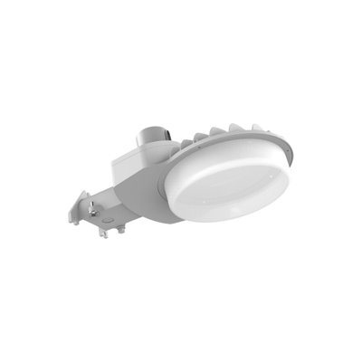 150-Watt Equivalent Integrated LED Gray Dusk-to-Dawn Outdoor Area Light - 7,000 Lumens - 4000K - Gray Finish - Weatherproof Outdoor Security Lighting