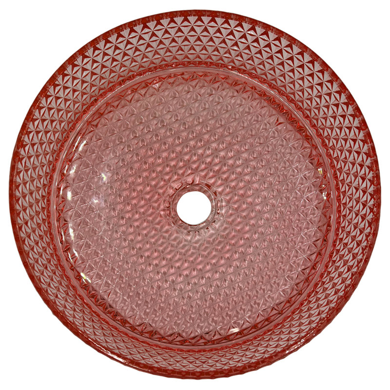Ensemble de meuble-lavabo simple flottant 60 po avec lavabo vasque en verre trempé argenté Wildsee, Rose, Gris