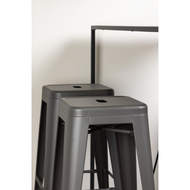 Alac 4 - Person Dining Set, Dark Grey, Dark Grey