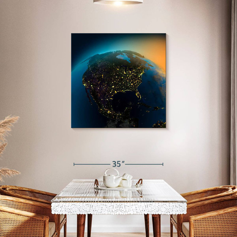 Oberle View Of America, 36" H x 36" W