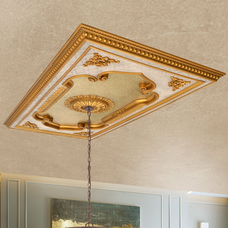 Feuille de lustre de plafond médaillon