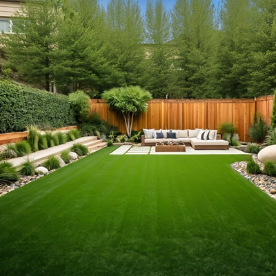 3ftx20ft Realistic Artificial Grass Mat - Dense & Drainage Holes, For Patio, Backyard, Indoor/outdoor DecorChristmas Party Setup