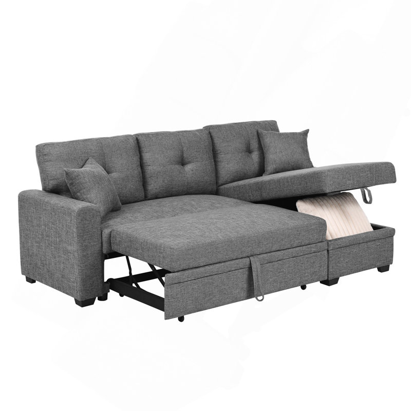 Modular Sleeper Sectional Sofa With Storage