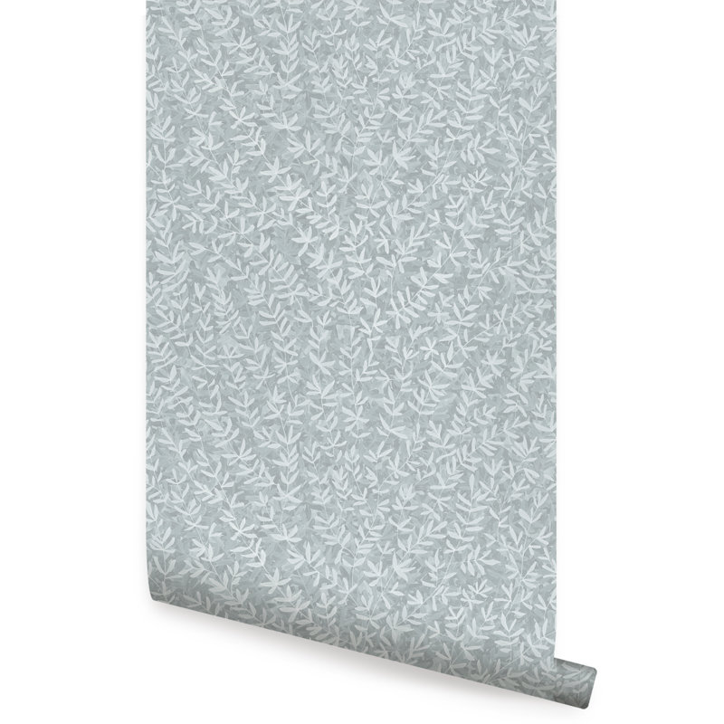 Valdemaro Peel & Stick Floral Panel, 2' W x 18' H, Blue