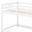 Solid Wood Bunk Bed With Safety Guardrail And Ladder