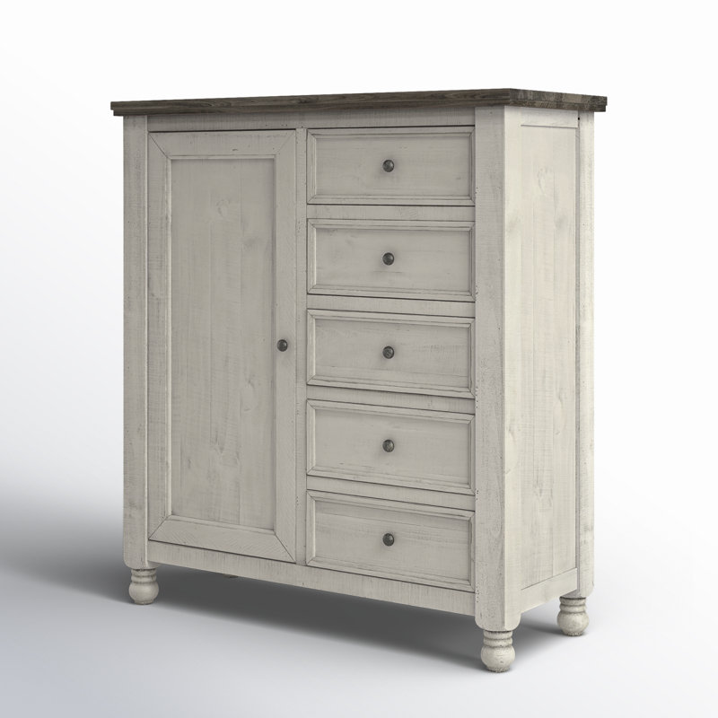Commode combinée 5 tiroirs Wynnewood Glenna