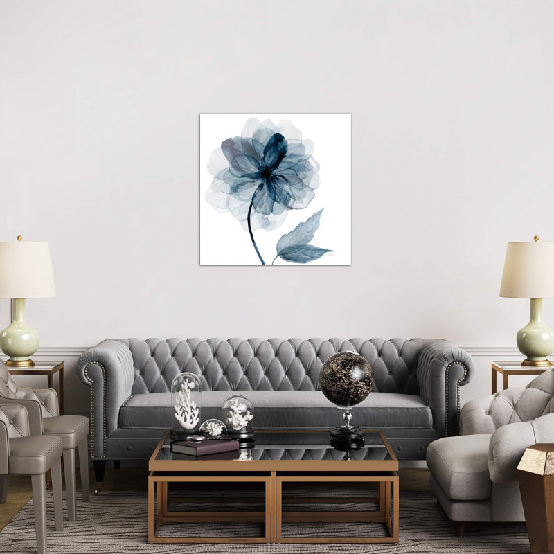 Indigo Bloom I by Carol Robinson - Painting on Canvas, 66.04 cm H x 66.04 cm W x 1.91 cm D, No Frame