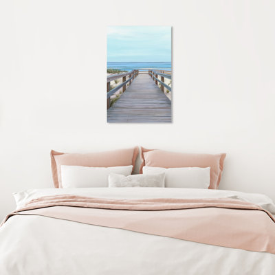 Plage avec vue - reproduction sur toile