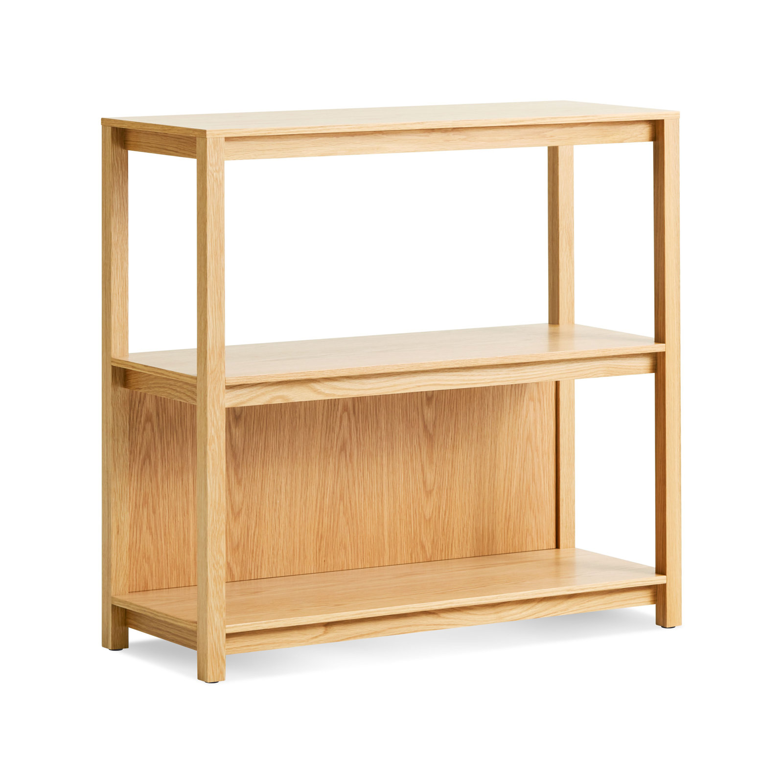 Open Plan Standard Bookcase, White Oak