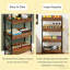 Organisateur de rangement en bois stable, support à fruits et légumes, support à vin