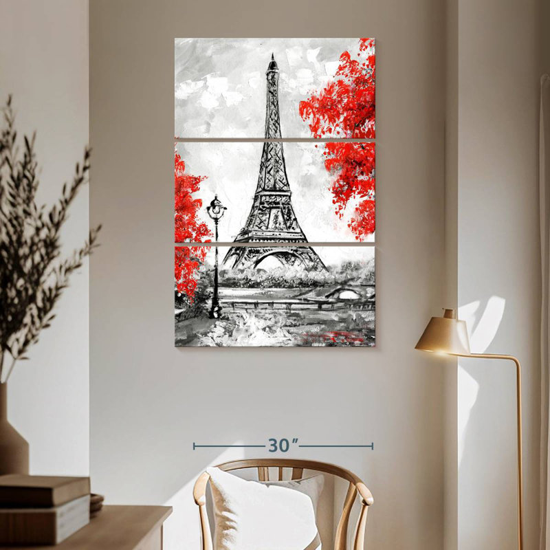 Nicci Eiffel Tower Paris, 65" H x 42" W