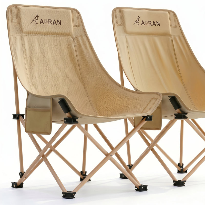  Chaise de camping pliante à haut dossier AORAN