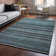 Premium Machine Washable Cerrito AMF598 Teal Rug