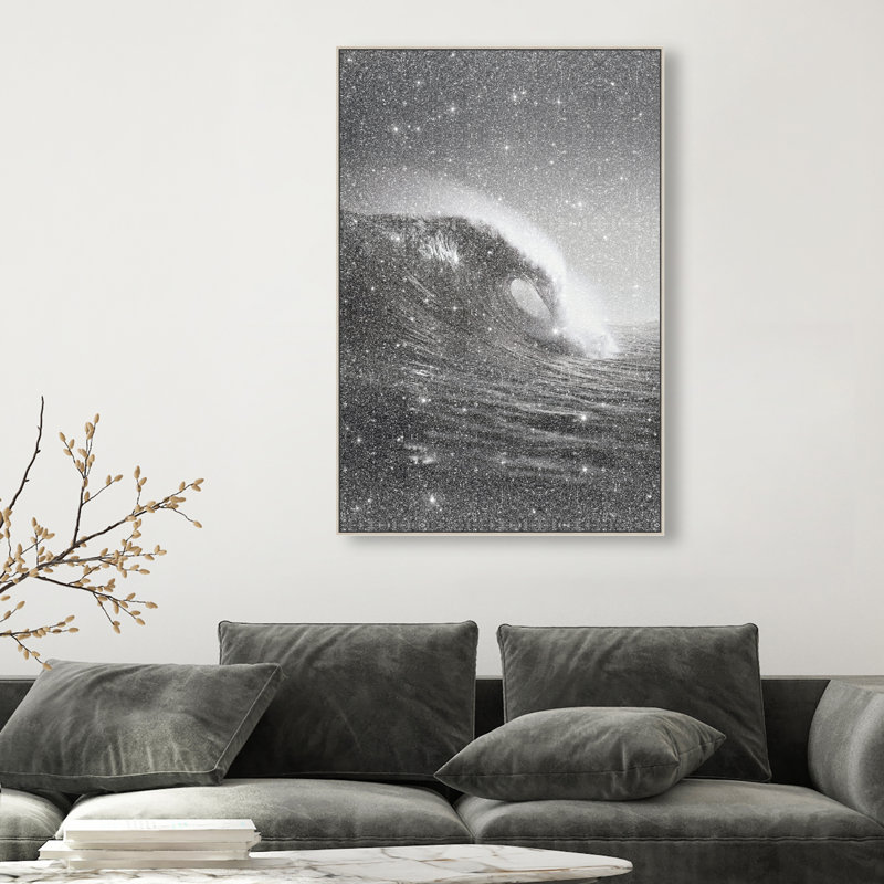 Tectonic Flow II Print by Oliver Gal, 16"H x 11"W, Silver Floater Frame
