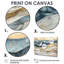 Marbre moderne sur la plage - art mural toile-804305789-804305771-804305791