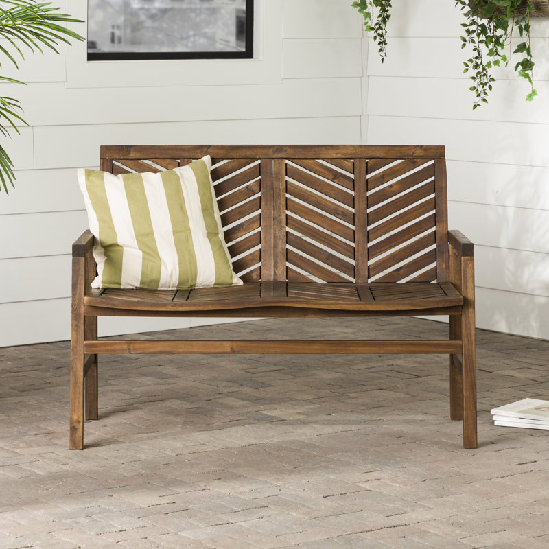 Banc de jardin Harbison, Marron foncé