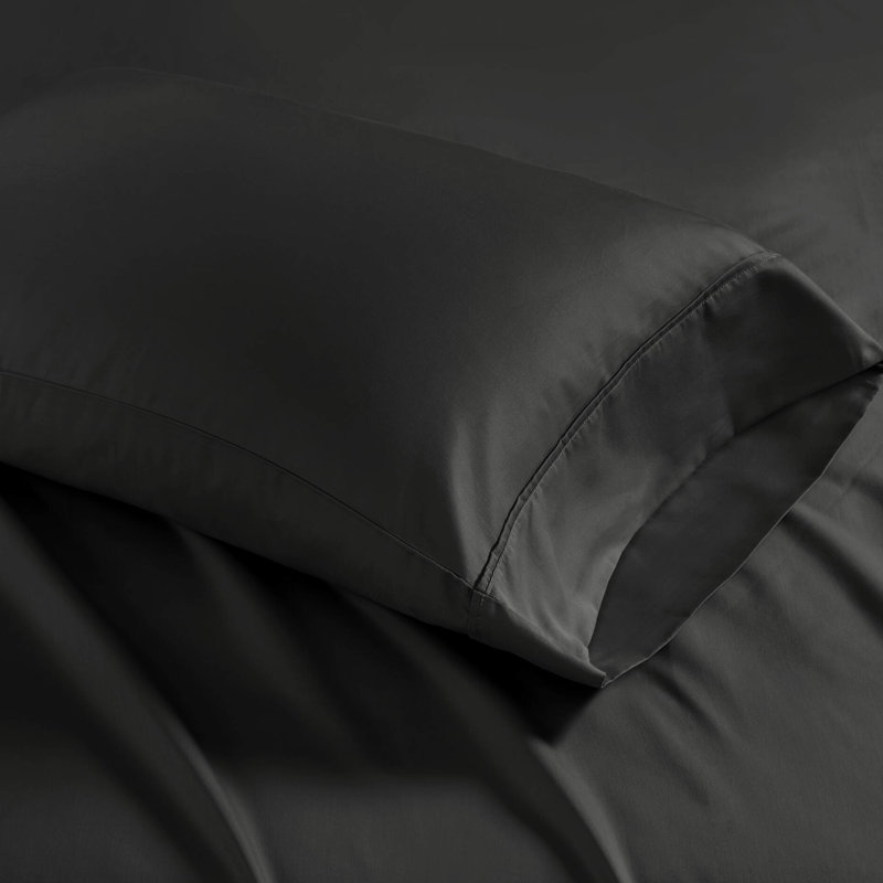 Drap-housse à densité de tissage 1500 fils - mélange de coton, finition, 2 draps décoratifs