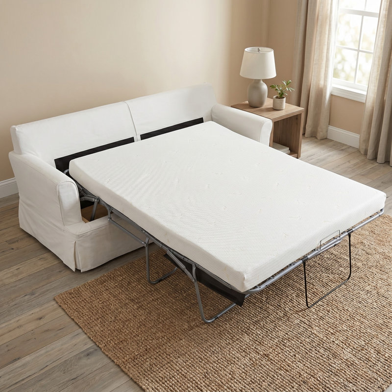 Elenora 88'' Slipcovered Sleeper Sofa