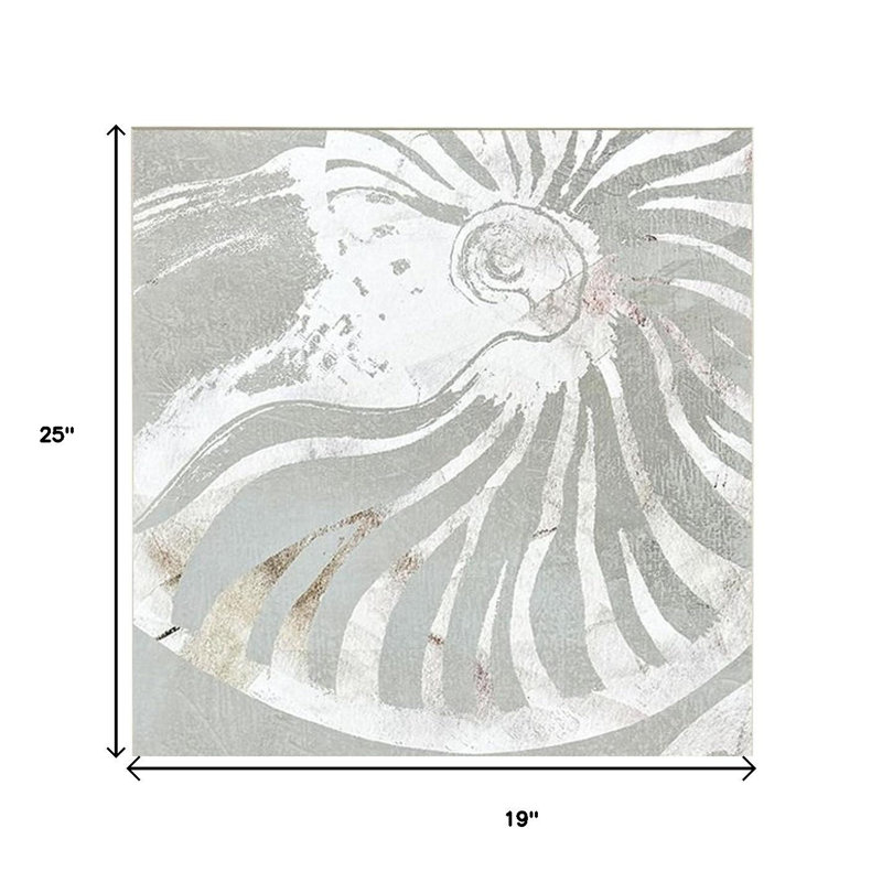 Ensemble d'art mural encadré blanc Nautilus