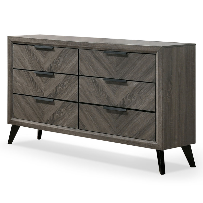 Keni 6 Drawer 58.88" W Double Dresser