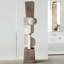 White+Brown Free Form Solid Wood Decorative Object