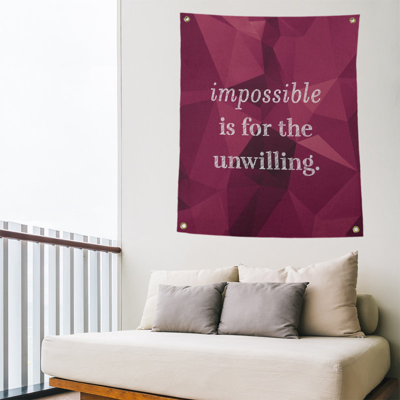 Tapisserie quote-en polyester en faux gemme, H 59 pi x l 50 po, Spinelle