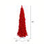 Sapin de Noël artificiel floqué rouge-31703628-47047470