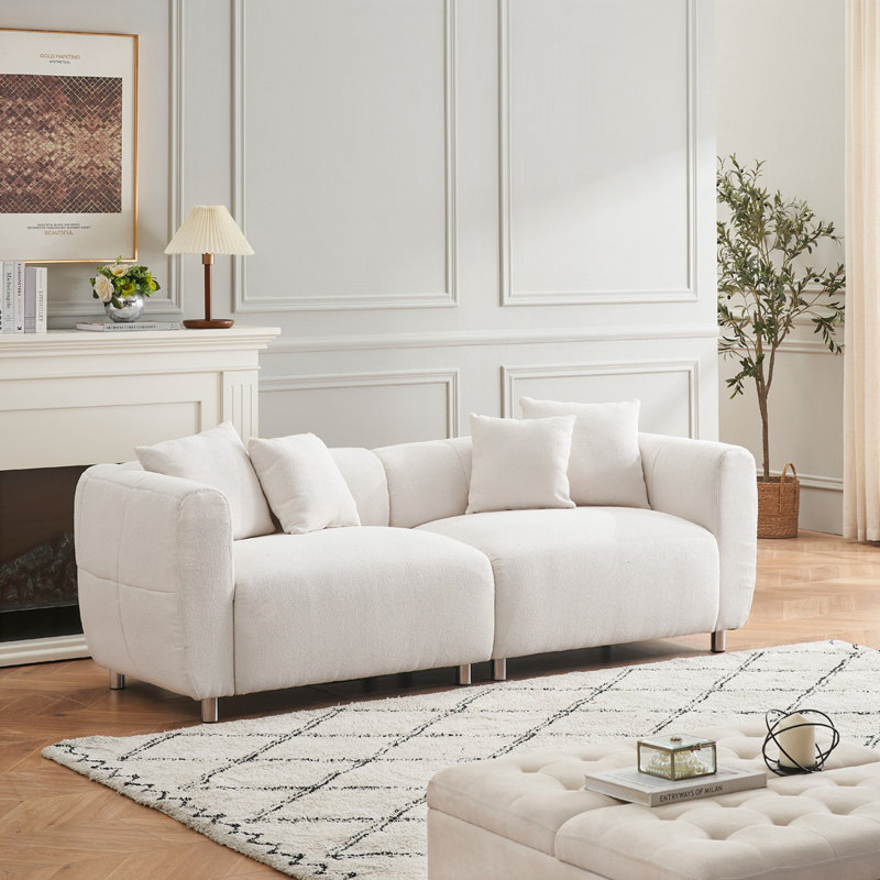 Canapé 3 places pour le salon, Beige
