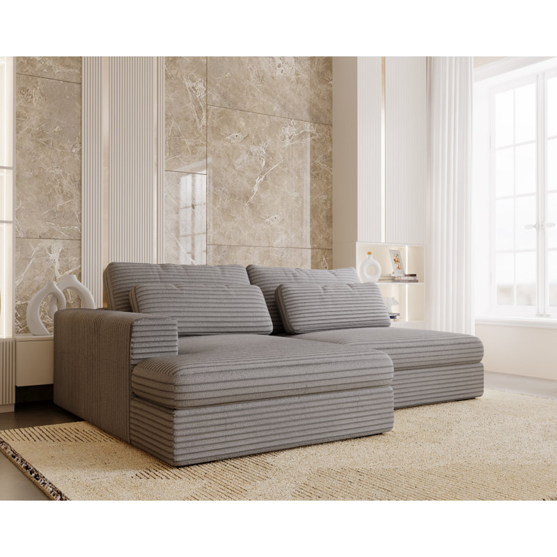 Teirra 2 Seater Sofa Bed, Light Grey