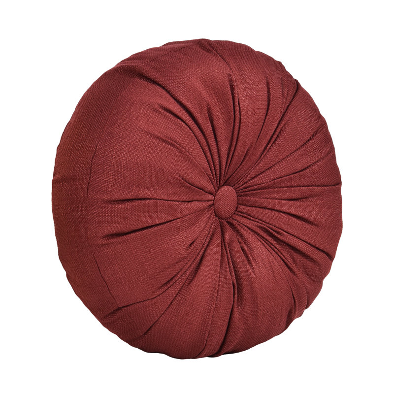 Coussin décoratif rond Bari - rouge