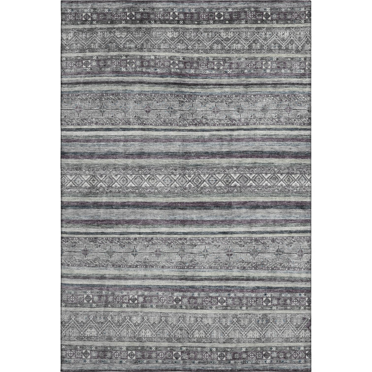 Premium Machine Washable Lampkins AMF1644 Stripes Rug