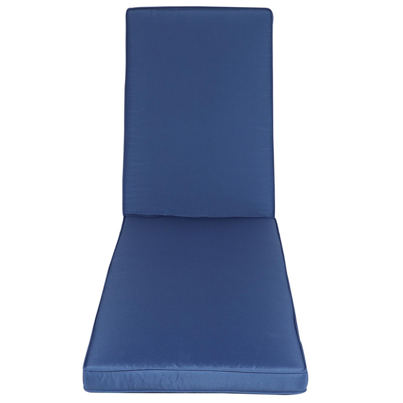 Ensemble de 2 coussins d'extérieur inclinables de remplacement (coussin seulement), Bleu