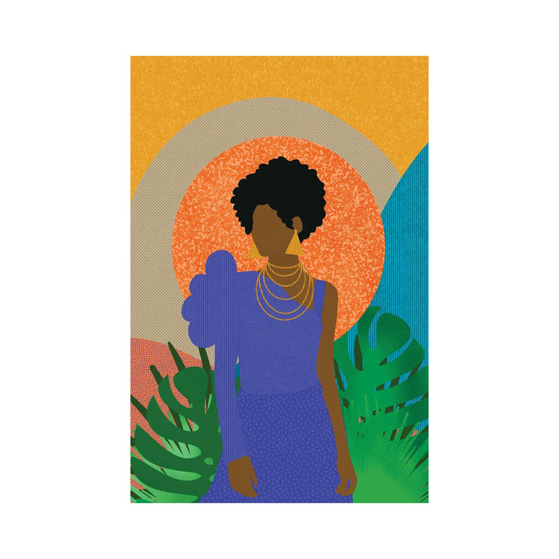 Simone 1 Piece Wrapped Canvas Painting, 20.32 cm H x 30.48 cm W