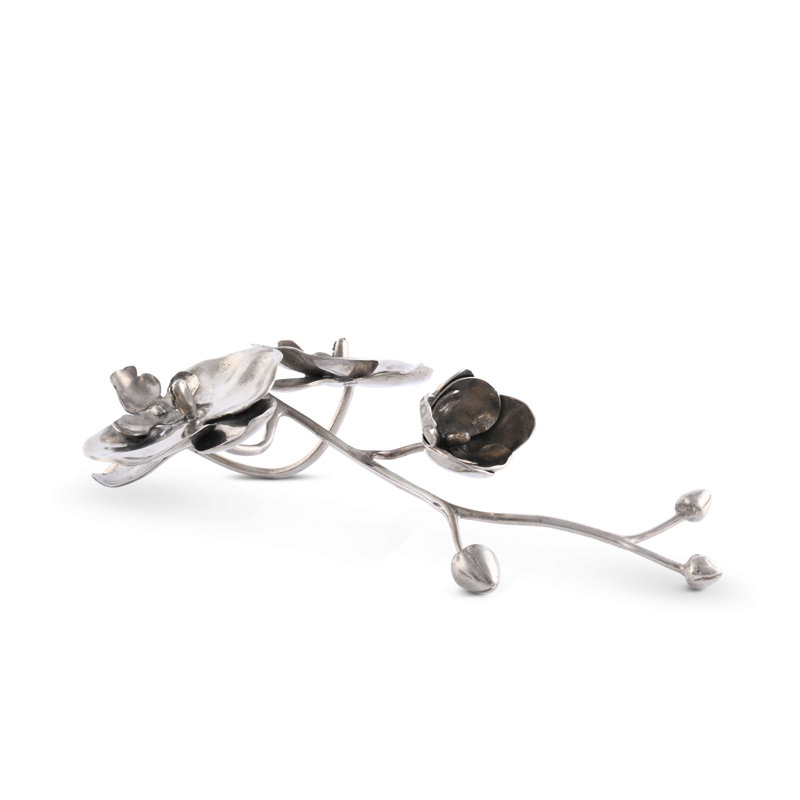 Tropical Tales Pewter Orchid Napkin Ring