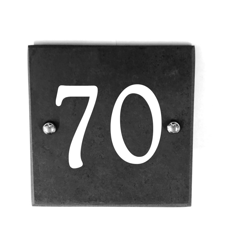 Blaisdel 15cm H Slate House Number, 70