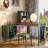 43.31"Green Minimalist Solid Wood Dressing Table