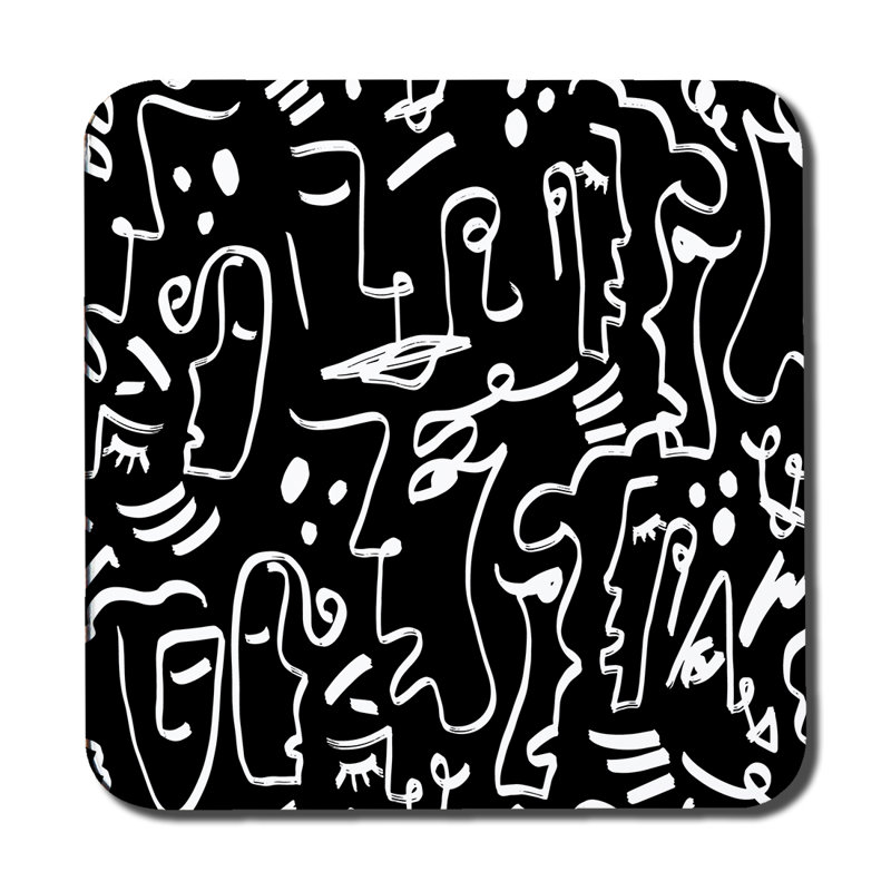 Dritenbas Square 6 Piece Coaster Set