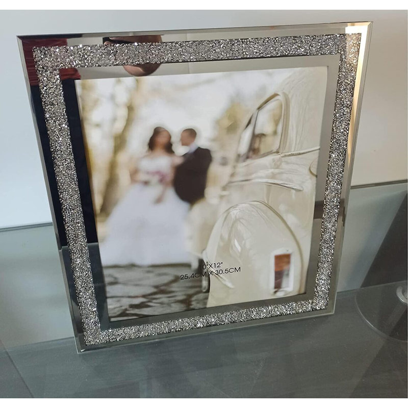 Netawaka Silver Glass Picture Frame