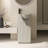  15.9'' Freestanding Textured Solid Surface Pedestal Bathroom Sink in Beige-114766005