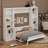 Murphy Bed With Desk And Bookshelf-107088677
