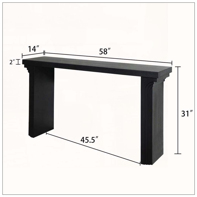 Console 58 po, Noir