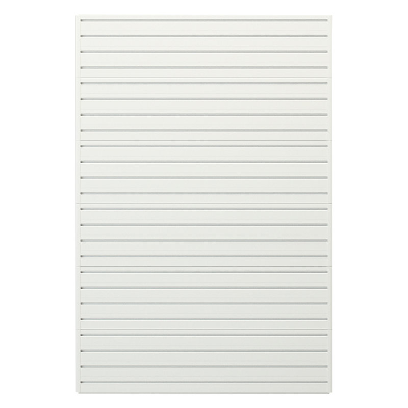 Starter 72"H x 48"W Slatwall, White