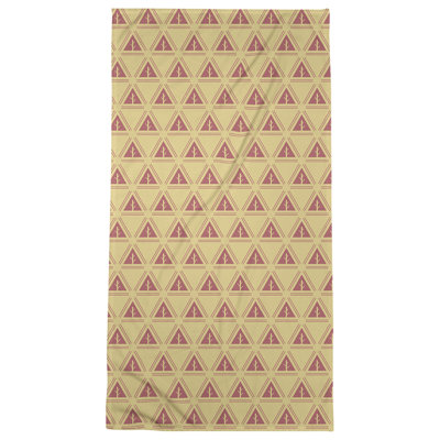 Serviette de plage d’arbre minimaliste classique Barbra