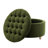 Niche Knight  28" Large Round Pintucked Storage Ottoman With Lift Off Lid - Emerald Green-415443465-415443464