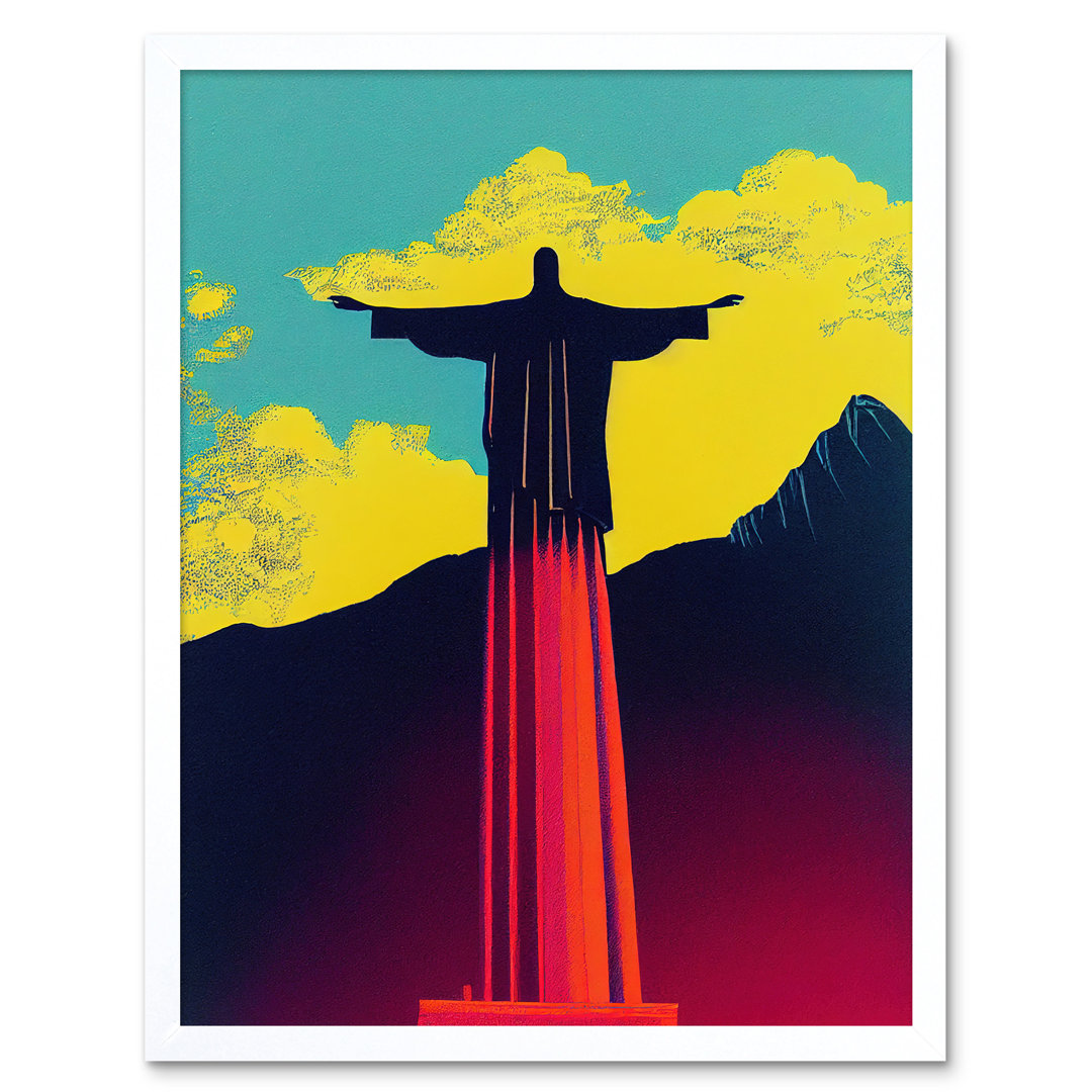 Christ Redeemer Rio Brazil Pop Art-Art prints