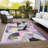 Machine Washable Indoor/Outdoor Xhevrie Purple Rug-1564315331
