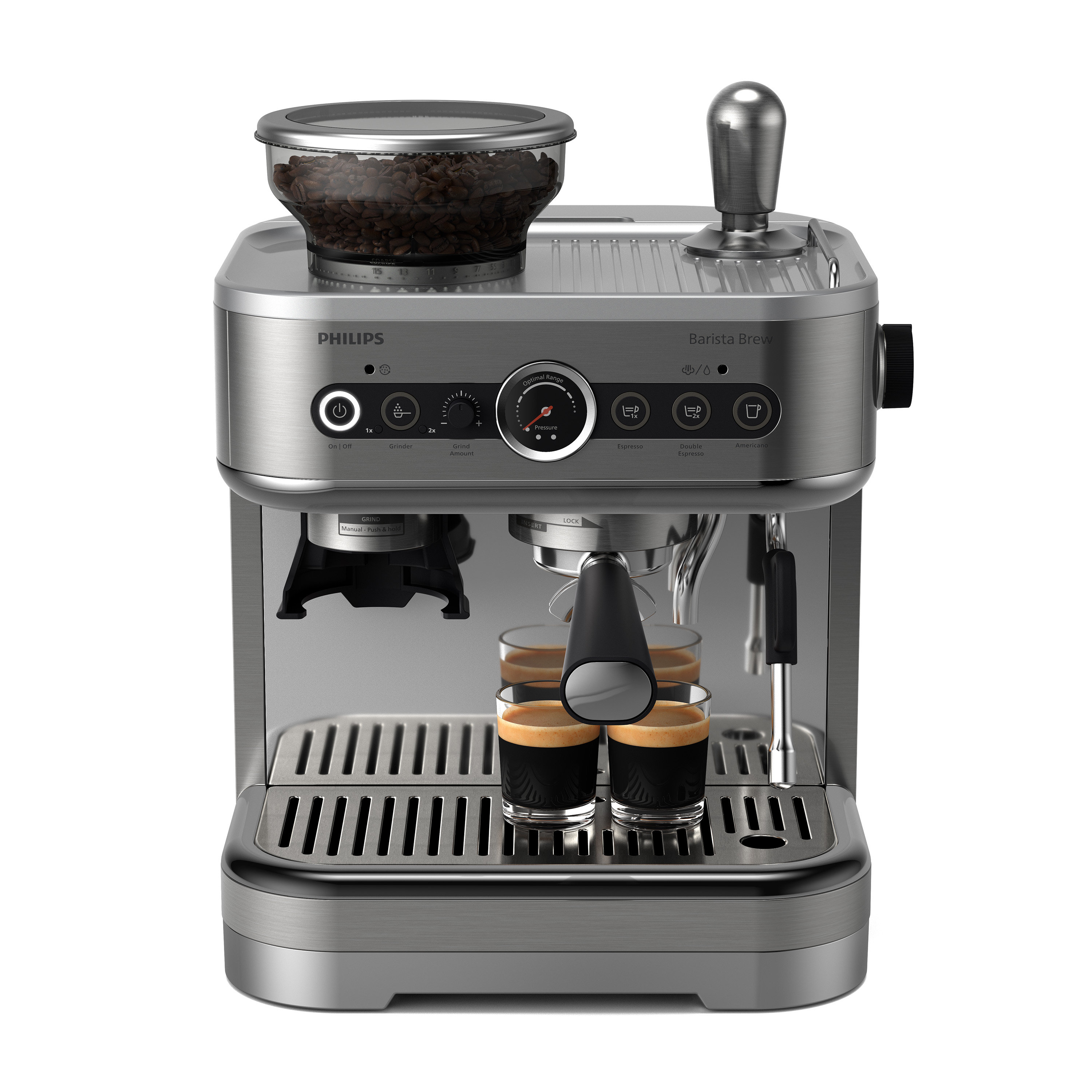 Philips Barista Brew Semi-Automatic Espresso Machine with Frother