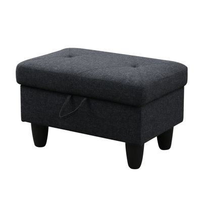 Repose-pieds de rangement rectangulaire 28,5 po Keevha